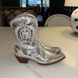 Silver Cowgirl Boots